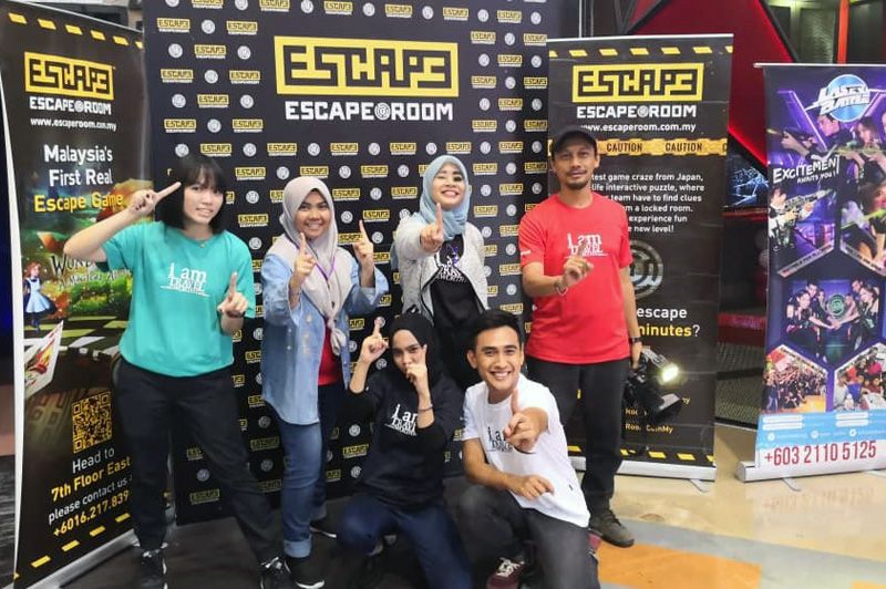 Escape Room@Time Squareで撮った集合写真